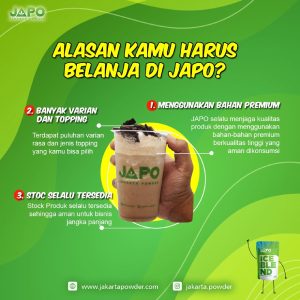 Seluk Beluk Bubuk Minuman dan Bisnisnya - Bubuk Minuman Japo